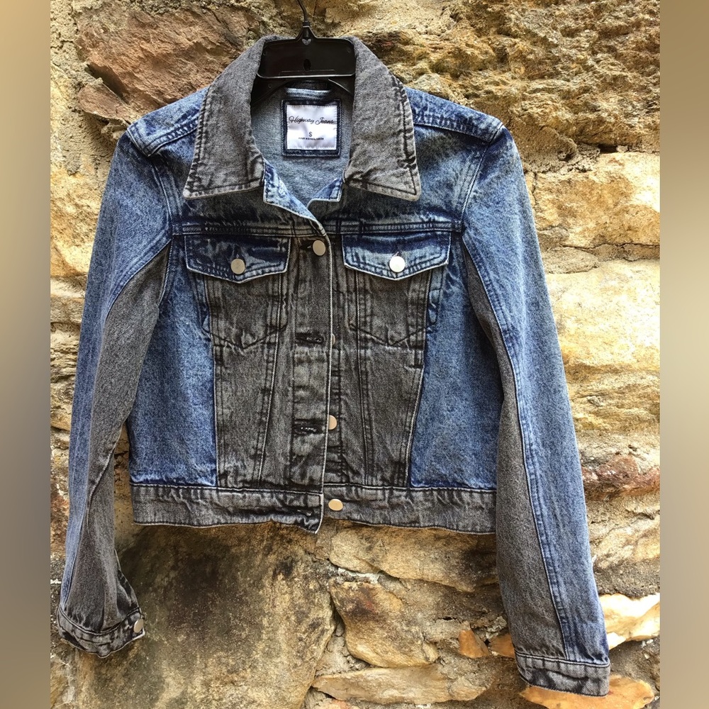 Highway Jeans Blue and Gray Jean Jacket (Juniors)